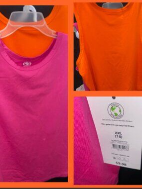 Girls 2ct No Sleeve Shirts Size: Extra Extra Large